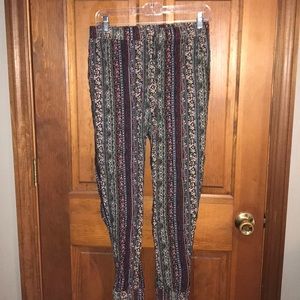 Pac Sun tribal pattern joggers